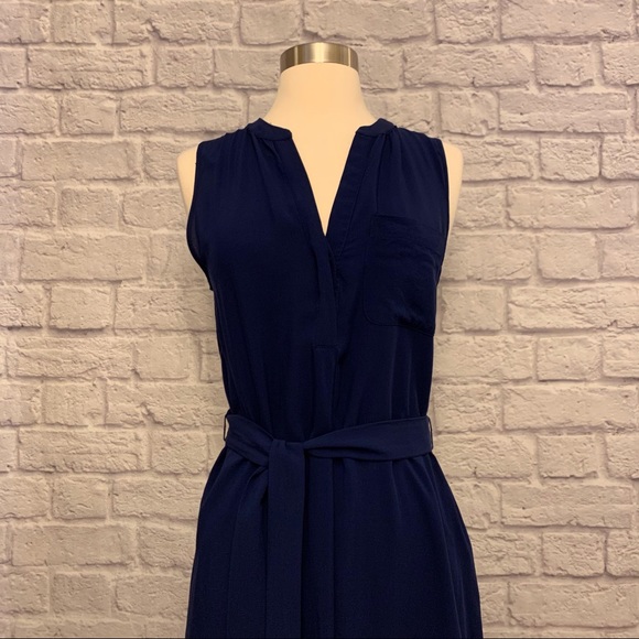 a.n.a. Sleeveless Henley Hi-Low Dress - Picture 3 of 14